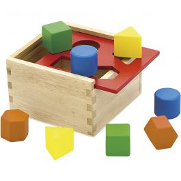 VIGA houten vormensorteerder, afm 13x13x8 cm, 1 stuk [HOB-907773]