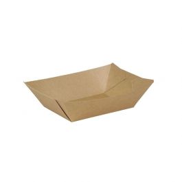 Snackschalen karton 400 ml Bruin Biologisch Gecoat (1.000 stuks) [GB-DCA06445]