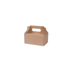 Gebaksdoos Bruin 11x9x18 cm (150 stuks) [GB-DFC01704]