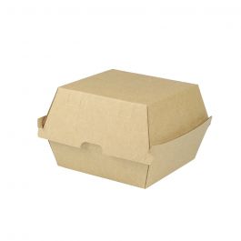 Take-away hamburgerdozen Karton 13x14x8 cm Bruin (250 stuks) [GB-DFC04285]