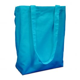 Katoenen draagtassen 38x42cm met hengsel lichtblauw (250 st.) [FP-DKE012]