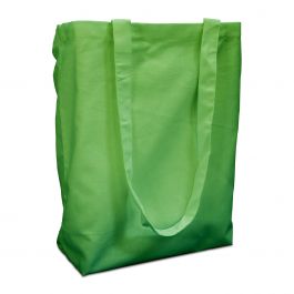 Katoenen draagtassen 38x42cm met hengsel groen (250 st.) [FP-DKE020]
