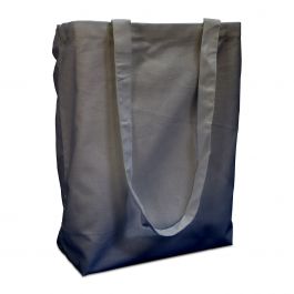 Katoenen draagtassen 38x42cm met hengsel grijs (250 st.) [FP-DKE021]