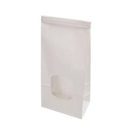 Zakken Kraft Wit met Sluiting 11,5x7x24,5 cm (400 stuks) [GB-DRE02710]