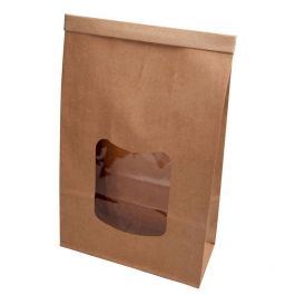 Kraft Zakken Bruin 15,5x7x24,5 cm Hersluitbaar (400 stuks) [GB-DRE02750]