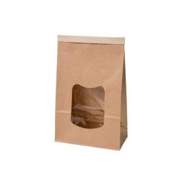 Zakken Kraft bruin met Sluiting 15.5x7x24.2 cm (400 stuks) [GB-DRE02790]