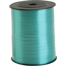 Cadeaulint, B: 5 mm, petrol, 400 m/ 1 rol [HOB-557469]