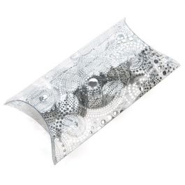 Gondeldoosjes Foliedruk Zilver 10x4x17cm (25 stuks) [FS204]
