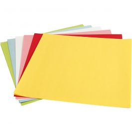 Lantaarnpapier, vel 30x30 cm, 80 gr, standaardkleuren, 12 vel/ 1 doos [HOB-536153]
