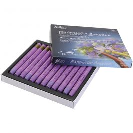 Aquarelkrijt, grijs, roze, 12 stuk/ 1 doos [HOB-427340]