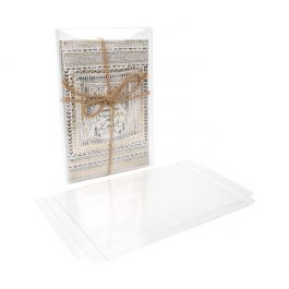 Plastic Doosjes 15,7x1,6x23cm Kristalhelder (25 stuks) [FB9]