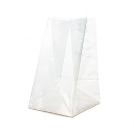 Blokbodemzakken 5,1x3,8x12,7cm met papieren kaart (100 stuks) [FGPBH3]