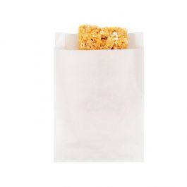 Papieren vetvrije zakken Wit 11,4x2,9x17,1cm (100 Stuks) [GPB3W]