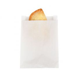 Papieren vetvrije zakken Wit 14x2,9x19,1cm (100 Stuks) [GPB4W]