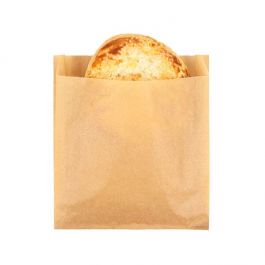 Papieren vetvrije zakken Kraft 15,2x2,9x16,5cm (100 Stuks) [GPB5K]