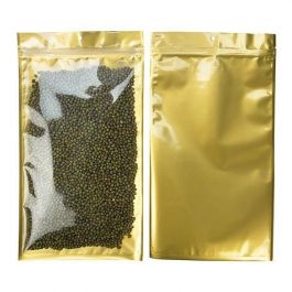 Gripzakken Transparant/Goud 17,8x30,5cm (100 stuks) [HZB8CG]