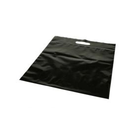 Draagtassen Plastic Zwart 22,9x8,2x18,4cm 75 Micron met Gripsluiting (100 stuks) [ZH13BK5]