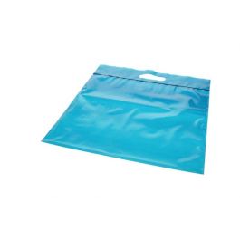 Draagtassen Plastic Blauw 22,9x8,2x18,4cm 75 Micron (100 stuks) [ZH13BL5]