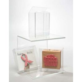 Plastic Doosjes 10,5x1,6x10,4cm Kristalhelder (25 stuks) [FB231]