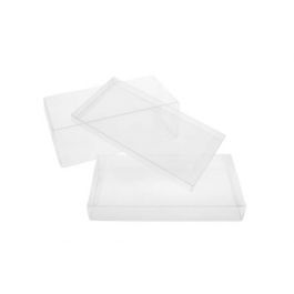 Plastic Doosjes 6,7x1,6x11cm Kristalhelder (25 stuks) [FB249]