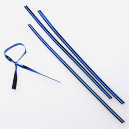 Bindstrips 10,2x0,4cm Blauw Metallic Plastic (1000 stuks) [TT4MB]