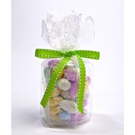 Plastic Doosjes met Bloemvormige bovenzijde 6x6x8,9cm (25 stuks) [FS181]