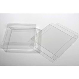 Plastic Doosjes 14,9x2,5x14,9cm Kristalhelder (25 stuks) [FB189]