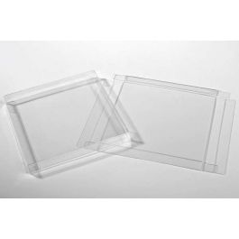 Plastic Doosjes 14,9x1,6x14,9cm Kristalhelder (25 stuks) [FB190]