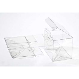 Plastic Doosjes 9,5x6,7x7,6cm Kristalhelder met Autolock Bodem (25 stuks) [FPLB215]