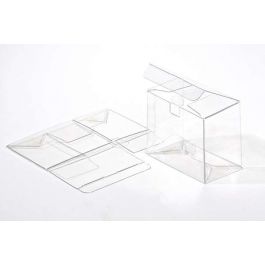 Plastic Doosjes 9,5x5,4x7,6cm Kristalhelder met Autolock Bodem (25 stuks) [FPLB216]