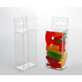 Plastic Doosjes 3,8x2,5x7,6cm met Hanggedeelte (25 stuks) [HFB218]