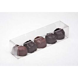 Plastic Doosjes voor Chocolade 3,5x3,7x15,9cm Voedselveilig (25 stuks) [FPB228]