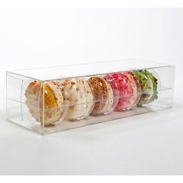 Macaron geschenkdoosjes set voor 5 6.5x5.1x19.1cm (25 stuks) (MBS1)