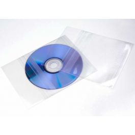 Plastic Zakken voor CD's 150 Micron 12,4x12,4cm met beschermende sluiting (100 stuks) [BD4]