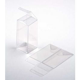Plastic Doosjes 7,6x7,6x15,2cm Kristalhelder met Autolock Bodem (25 stuks) [FB59]