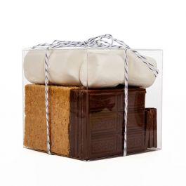 Plastic Doosjes 8,9x8,9x8,9cm Kristalhelder met Autolock Bodem (25 stuks) [PLB105]