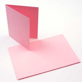 Kaarten Roze 17,8x12,4cm (50 stuks) [PC004]