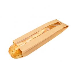 Kraft Zijvouw Zakken 8,9x5,1x35,6 cm (100 Stuks) [KBB1]