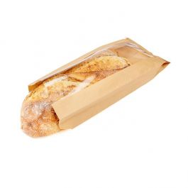 Kraft Zijvouw Zakken 14x4,1x33 cm (100 Stuks) [KBB3]