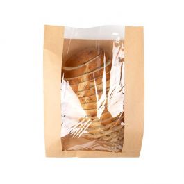 Kraft Zakken 26x10,2x35,6 cm Met Side Gussed (100 Stuks) [KBB5]