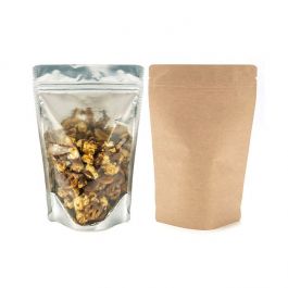 Stazakken Transparant/Kraft 15x9x23cm | 312 gram (100 stuks) [ZBGK7]