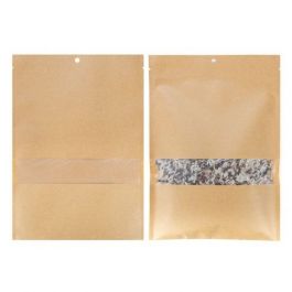 Zakken Kraft Sealbaar 13,7x18,7cm met Venster (100 stuks) [KHS57MW]