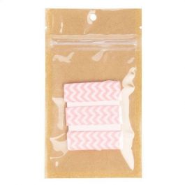 Kraft Gripzakken met transparante voorkant 7.6 x 11.4 cm met ophanggat (100 stuks) [HZB3KC]