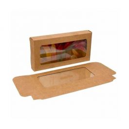 Kraftdoosjes met Venster 7x2,1x13,8cm (25 stuks) [WKRG315]