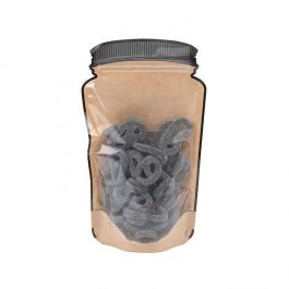 Stazakken Kraft Pot vorm Met Transparante Voorzijde 15,2x7,9x25,4cm (100 Stuks) [SP7KCZ]