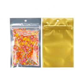 Gripzakken transparant/gemetalliseerd 9x12.5 cm (100 stuks)