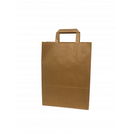 Draagtassen Papier 26x17x25cm Bruin Kraft 70 g/qm (50 stuks) [PADB2625]