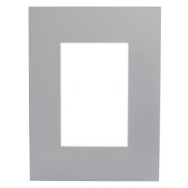 Passe-partouts 822 Grijs 24x30cm met 14x19cm uitsnede (5 stuks) [MA-7482224301]