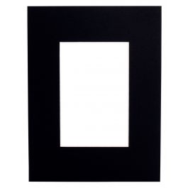 Passe-partouts 413 Zwart 20x20cm met 12x12cm uitsnede (5 stuks) [MA-7441320201]