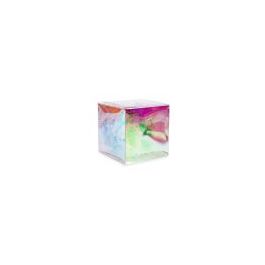 Plastic Doosjes 8,9x8,9x8,9 cm met Autolock Bodem Iridescent (25 stuks) [PLB105I]